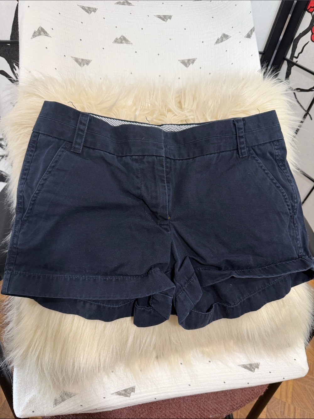 J. Crew Navy Cotton Chino Women’s Shorts